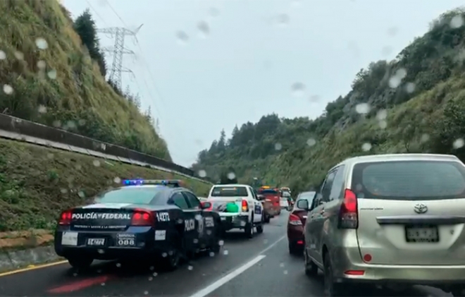 #Video: Accidente provoca caos vial en la México-Toluca