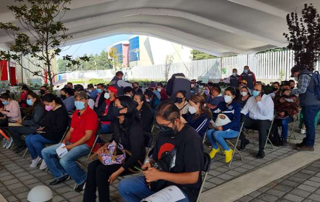 En total se espera sean inoculados 375 mil trabajadores del sector educativo