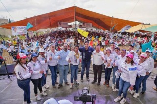 En Jocotitlán, el candidato al Senado tuvo un cálido recibimiento de la ciudadanía