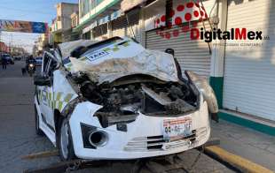 El accidente ocurrió a las 6:30 horas sobre Avenida Independencia esquina con Venustiano Carranza