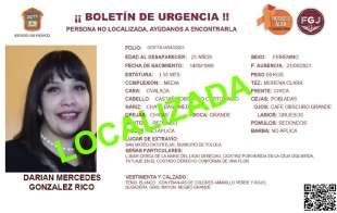 Darían Mercedes González desapareció el 21 de abril, y el pasado 30 de abril familiares y amigos de Darían marcharon por las calles de Toluca