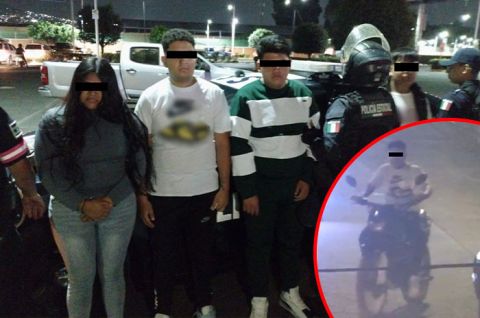 Elementos de la Secretaría de Seguridad del Estado de México detuvieron a cuatro personas