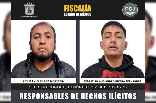 Rey David Pérez y Sebastián Rivera recibieron 17 años y seis meses de prisión por robo de vehículo.