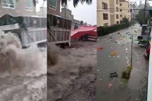 #Video: Lluvias torrenciales azotan el #Edoméx