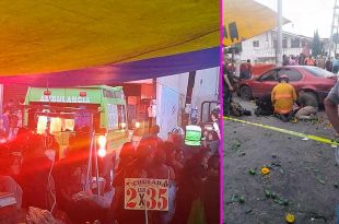 Atropelló a cuatro personas en pleno tianguis del municipio de Ocoyoacac