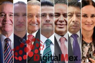 Valentín Diez Morodo, Rolando Gutiérrez, AMLO, Enrique Peña, Jesús Izquierdo, Faustino de la Cruz, Isabel Sánchez Holguín