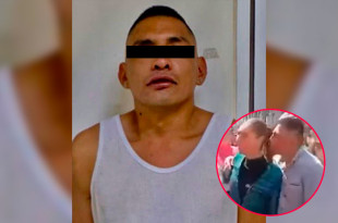 El agresor intentó besar y tocar a la mandataria pese a la presencia de su equipo de seguridad.