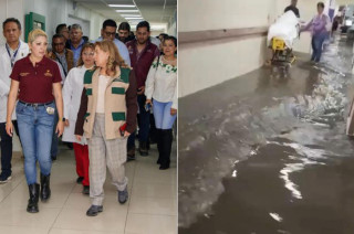 Macarena Montoya Olvera, Secretaria de Salud recorrió el área de urgencias, Rayos X y tococirugía de este hospital.
