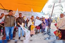 Erika Olea dio el banderazo de arranque a dos obras de infraestructura en la comunidad de Gualupita.