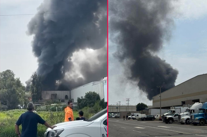 La intensa columna de humo fue visible a varios kilómetros a la redonda, generando alarma entre los vecinos.