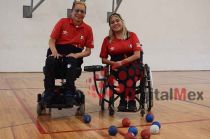 Karla Maritza Manuel Enríquez y Edgar Mora se preparan para la Copa del Mundo de Boccia en Canadá.