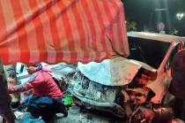 Un hombre resulto herido tras el choque.