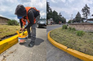 Concluyen los trabajos de reparación del socavón ubicado en la fuente de la glorieta de Calzada del Pacífico.