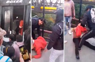 Chofer recibe brutal golpiza de pasajeros en Ecatepec