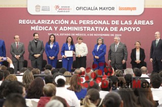 Con lágrimas en los ojos, Gómez Álvarez señaló que además de ser un acto de justicia laboral, esta basificación se traduce en un agradecimiento para el personal de este instituto de salud
