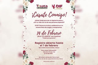 Bodas comunitarias este 14 de Febrero