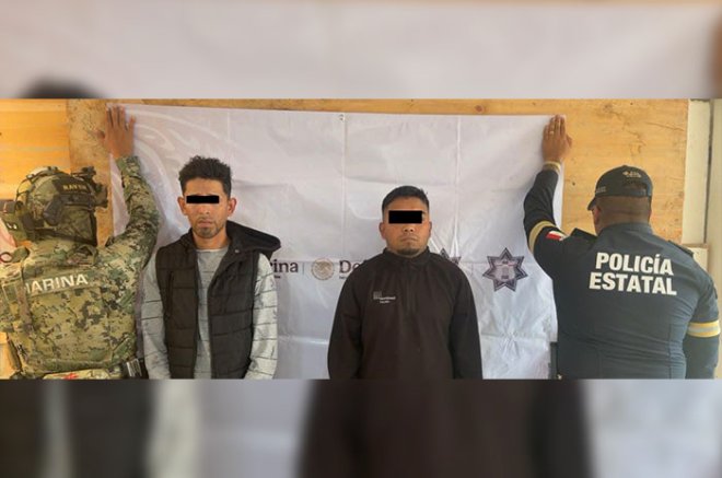 Benjamín “N” y Carlos “N”, ambos de 23 años, intentaron evadir a los policías durante un operativo en la colonia El Salado.