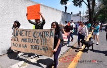 Marcha contra corrida de toros en Toluca