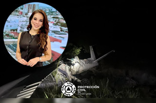 Un avión ligero se desplomó en García, Nuevo León, dejando dos personas fallecidas, entre ellas la periodista Débora Estrella.