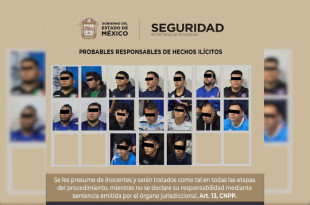 Los 17 hombres detenidos fueron presentados ante la autoridad competente