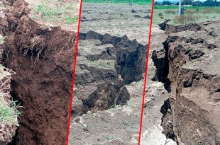 #Video: Se abren enormes grietas en ejidos de Atenco