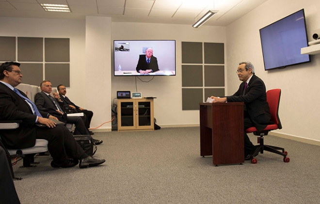 Presentan libro por telepresencia desde Estados Unidos en el Poder Judicial