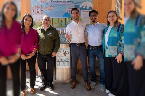 Pepe Couttolenc en el arranque del sistema en Zinacantepec