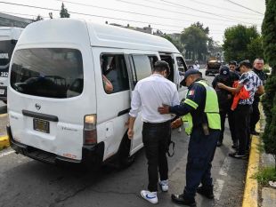 Operativo de seguridad en transporte público de Naucalpan