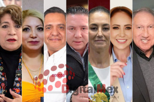 Delfina Gómez, Macarena Montoya, Ricardo Moreno, Alberto Valdés, Claudia Sheinbaum, Cristina Ruiz, Arturo Montiel