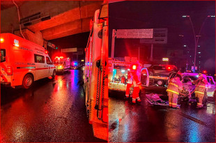  Las personas heridas fueron trasladadas a hospitales para su atención.