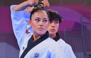 Ana Zulema conquista medalla de oro en pareja mixta de Taekwondo