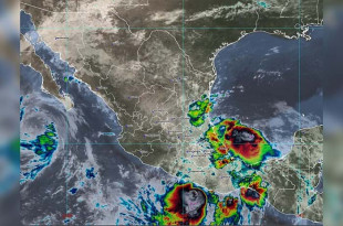Se forma la tormenta tropical “Raymond” frente a las costas de Guerrero.