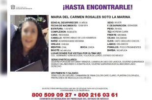 María del Carmen fue localizada dentro del domicilio que rentaba en la colonia El Seminario Cuarta Sección.