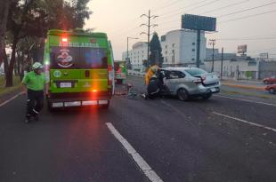 Autoridades de la Secretaría de Seguridad (SS) llegaron al auxilio la mañana de este domingo a la altura de Avenida Tecnológico.