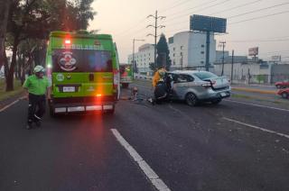 Autoridades de la Secretaría de Seguridad (SS) llegaron al auxilio la mañana de este domingo a la altura de Avenida Tecnológico.