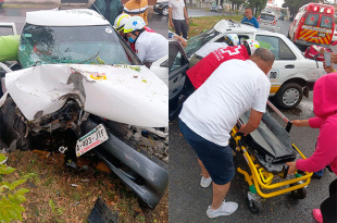 El vehículo perdió el control y el chofer quedó prensado tras el impacto en Toluca.