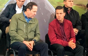 Asiste Presidente Enrique Peña a útima gira del gobernador Eruviel Ávila