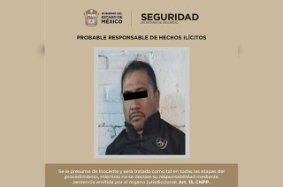 Los oficiales detuvieron a César “N” de 41 años de edad, quien fue presentado ante la Agencia del Ministerio Público.