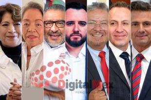 Delfina Gómez, Trinidad Franco, Horacio Duarte, César Faz, Norberto Morales, Eruviel Ávila, Enrique Peña 