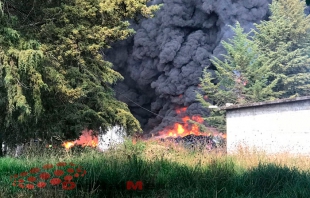 Programa fallido de Eruviel, arden 20 mil llantas de Reciclatón en Zinacantepec
