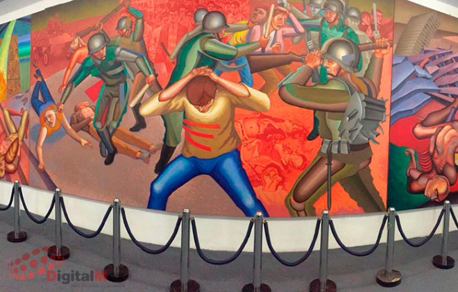Mural en Tlatelolco enaltece la lucha social en México y el mundo