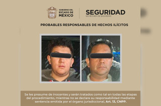 Los detenidos, junto con los indicios asegurados, fueron presentados ante la Fiscalía General de la República (FGR), con sede en Toluca.