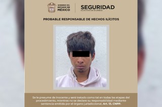 El detenido fue identificado como Jesús “N”, de 18 años.