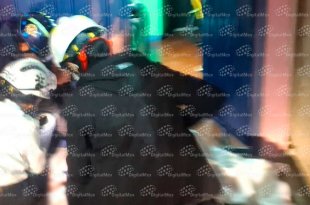 Paramédicos de Protección Civil Municipal acudieron para auxiliar a Octavio.