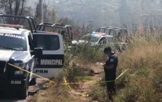 El hallazgo se dio la mañana de este jueves sobre la avenida Los Cipreses, en la colonia Las Ánimas, en la autopista Chamapa-Lechería.