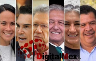 Alejandra del Moral, Alejandro Moreno, Jesús Tolentino Román, Andrés Manuel López Obrador, Iriana de la Vega, Gerardo Nava