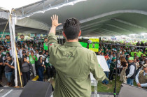 Pepe Couttolenc en la Primera Asamblea Verde en Chalco