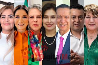 Erika Icela Castillo, Myrna García, Miroslava Carrillo, Palmira Tapia, Jorge Olvera, Miguel Ángel Cruz, Delfina Gómez 