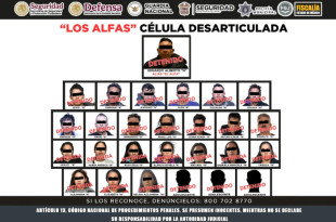 Esquema de la estructura y operación de la célula criminal “Los Alfas”, desarticulada durante un operativo en Toluca y Zinacantepec