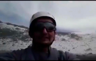 #Video: Alpinista viola radio de restricción y sube al Popocatépetl